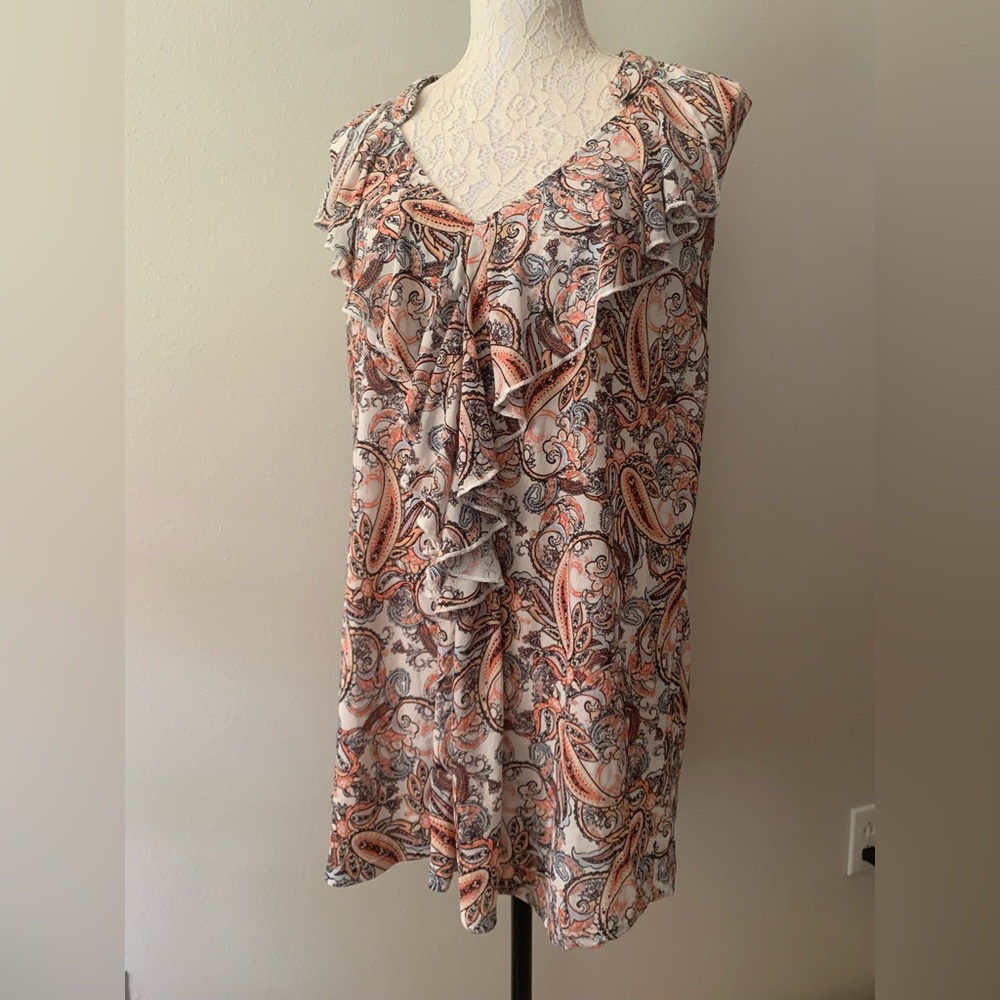 Paisley Ruffle top